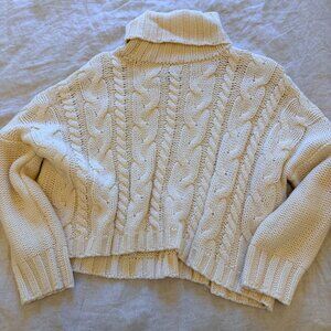 Cable Knit Turtleneck Sweater